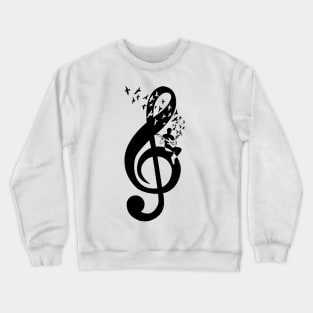 Treble Clef - Electric Guitar Crewneck Sweatshirt